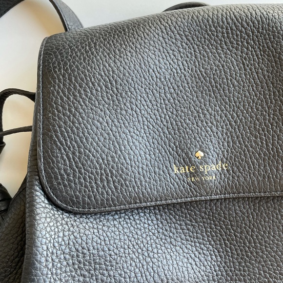 Kate Spade Black Leather Bagpack - Picture 4 of 5